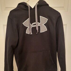 Under armour hoodie/sweatshirt (black w/ grey, S), great condition! $20